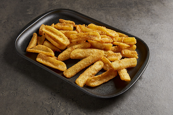 <div>Crispy spicy French fries </div>